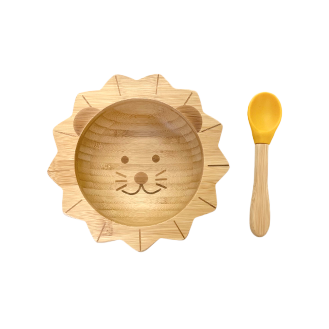 SET DE REPAS BÉBÉ LION MOUTARDE