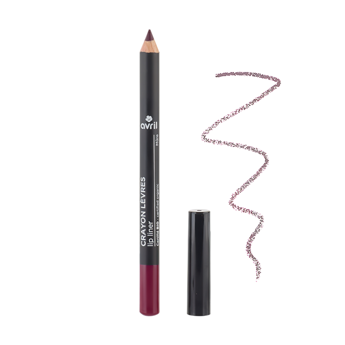 Crayon contour des lèvres Mûre certifié bio – crayon face avant