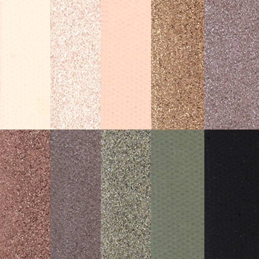 Palette Clin d’œil – vue ouverte avec nuances épicées