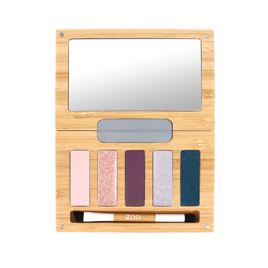 Palette Night & Roses – boîtier bambou face avant