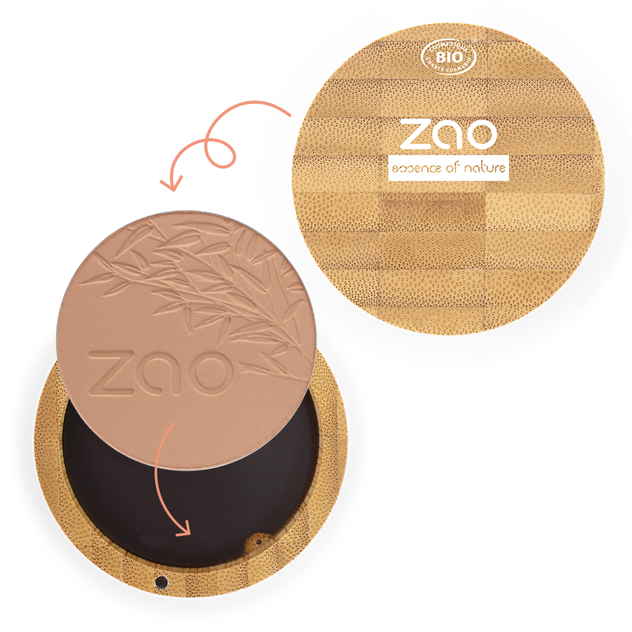 Texture de la Poudre compacte 305 Sable rosé