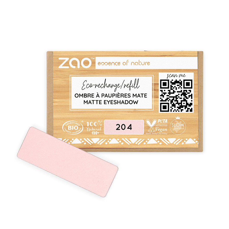 Recharge Ombre à paupières rectangle 204 Vieux rose doré – face avant