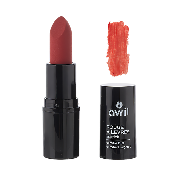 Rouge à lèvres Coquelicot certifié bio – étui face avant