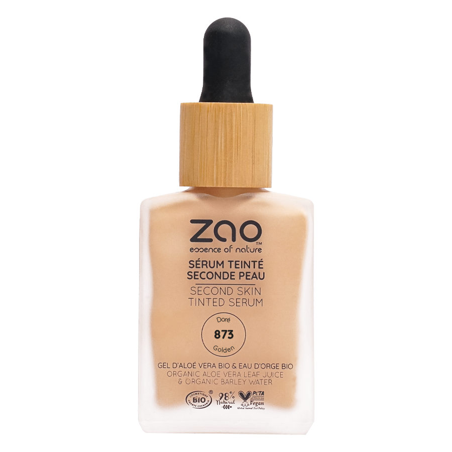 Sérum teinté seconde peau 873 Doré – flacon pompe face avant