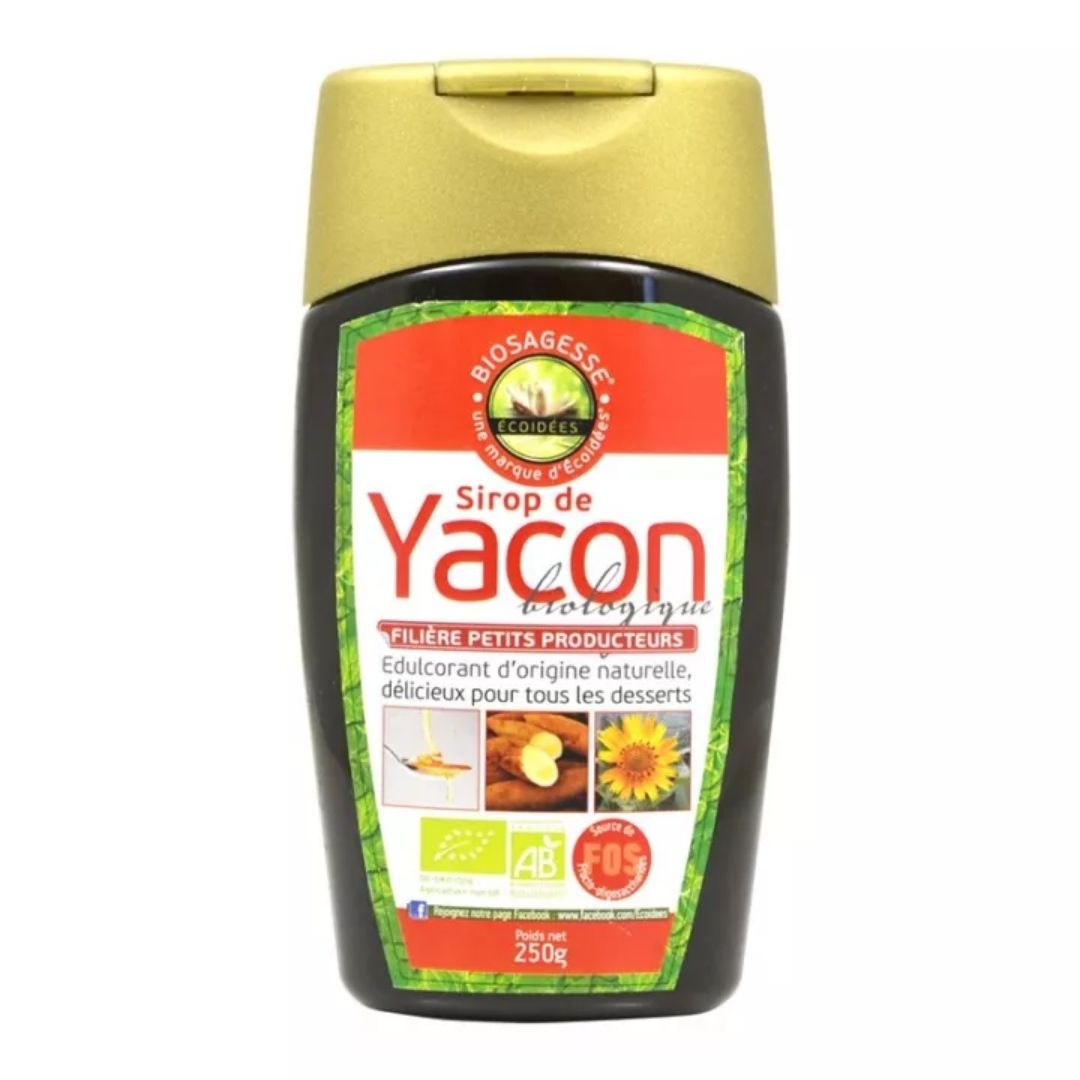 Sirop de Yacon bio – flacon verre 250 g face avant