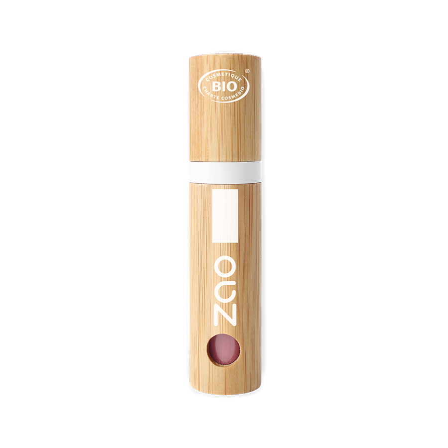 Vernis à Lèvres 037 Bois de Rose – flacon bambou rechargeable face avant