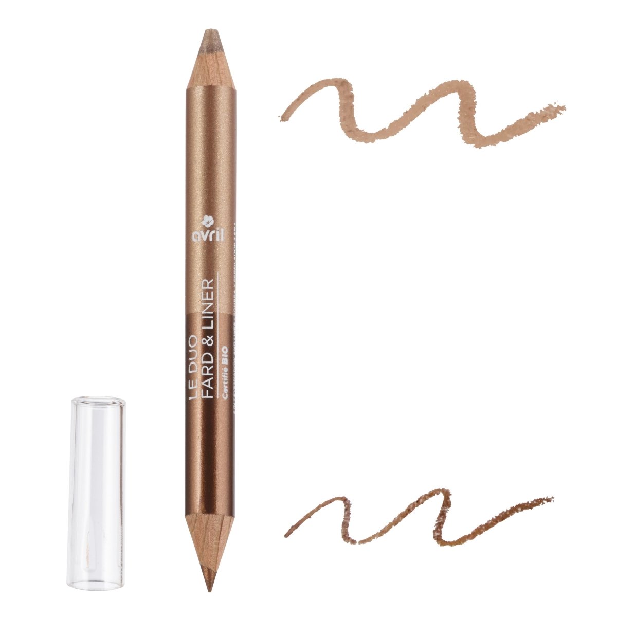Duo fard & liner Bronze Cuivré/Beige Doré Certifié bio - Soin de Toi