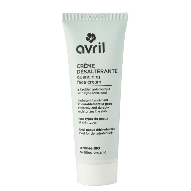 Crème désaltérante 50 ml certifiée bio – tube face avant