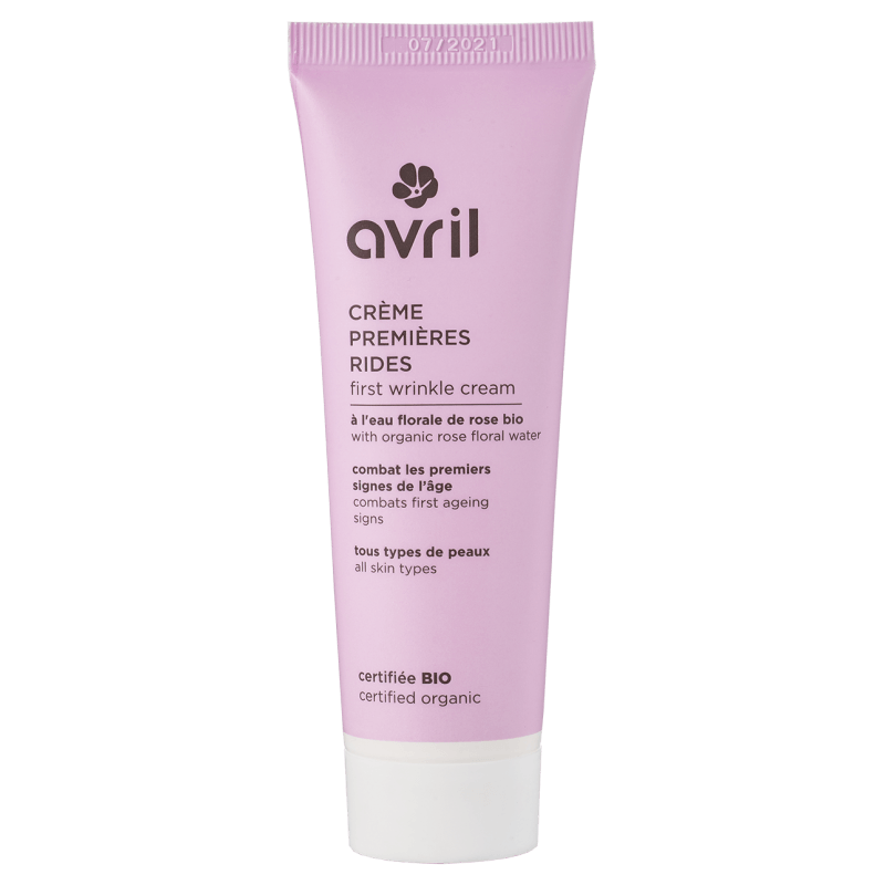 Crème premières rides 50 ml - Certifiée bio – tube 50 ml face avant