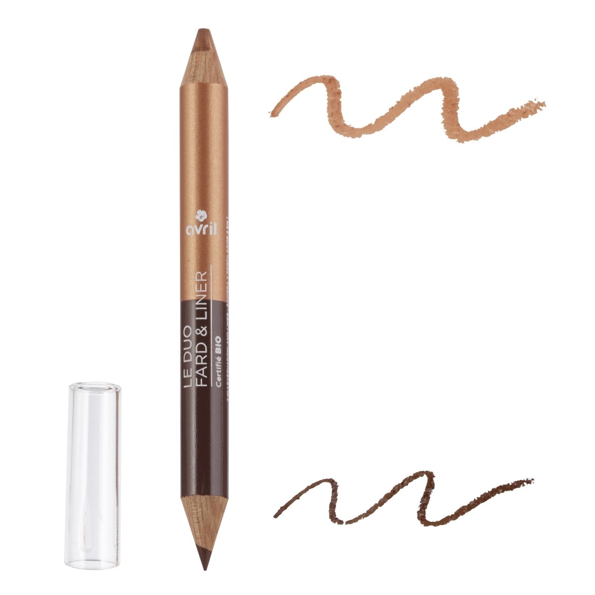 Duo fard & liner Terre brûlée/Cuivre irisé Certifié bio - Soin de Toi
