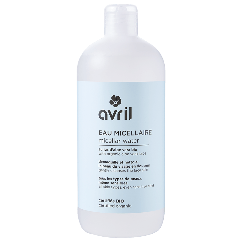 Eau micellaire 500 ml - Certifiée bio – flacon 500 ml face avant