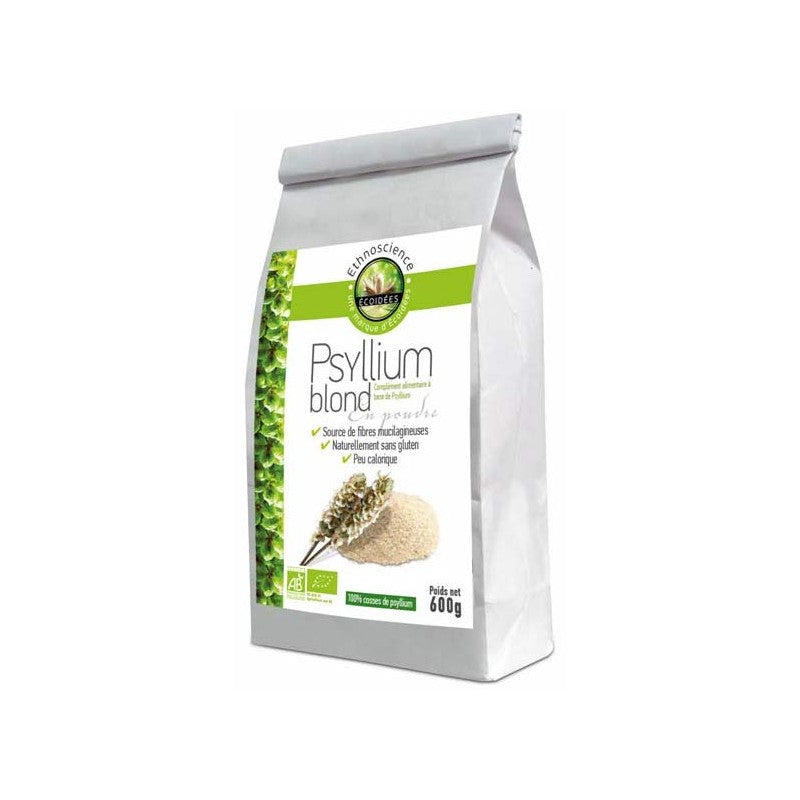 Psyllium blond en poudre BIO 600g - Soin de Toi