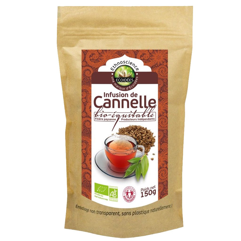 Infusion de cannelle bio – sachet kraft 150 g face avant