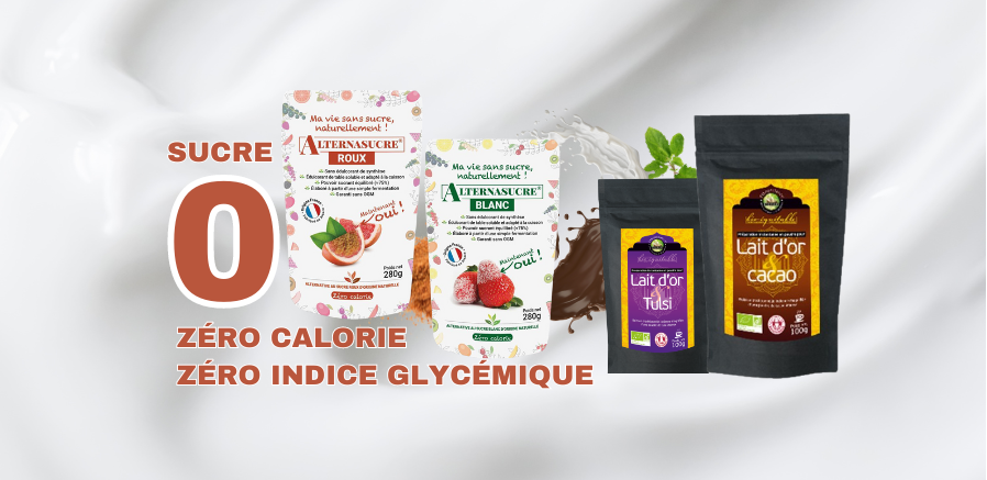 Lait d'or et Sucre Zéro Calorie, Zéro Indice Glycémique : nouveautés !