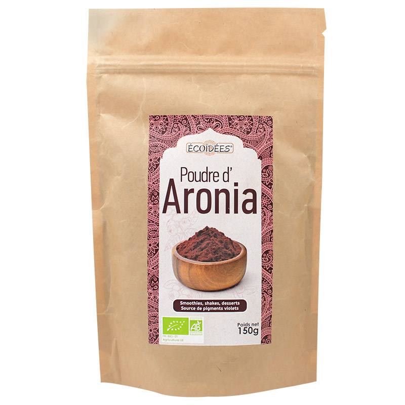 Poudre d’Aronia Bio – sachet 150 g face avant