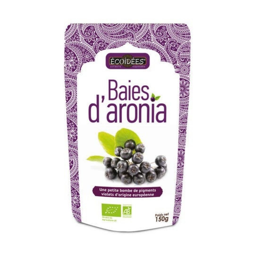 Baies d’Aronia bio – sachet kraft 150 g face avant