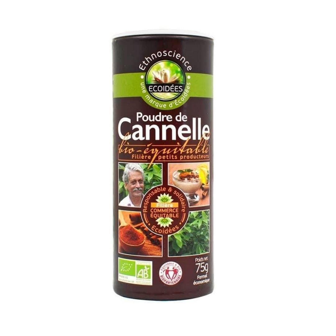 Cannelle moulue bio – tube carton 75 g face avant
