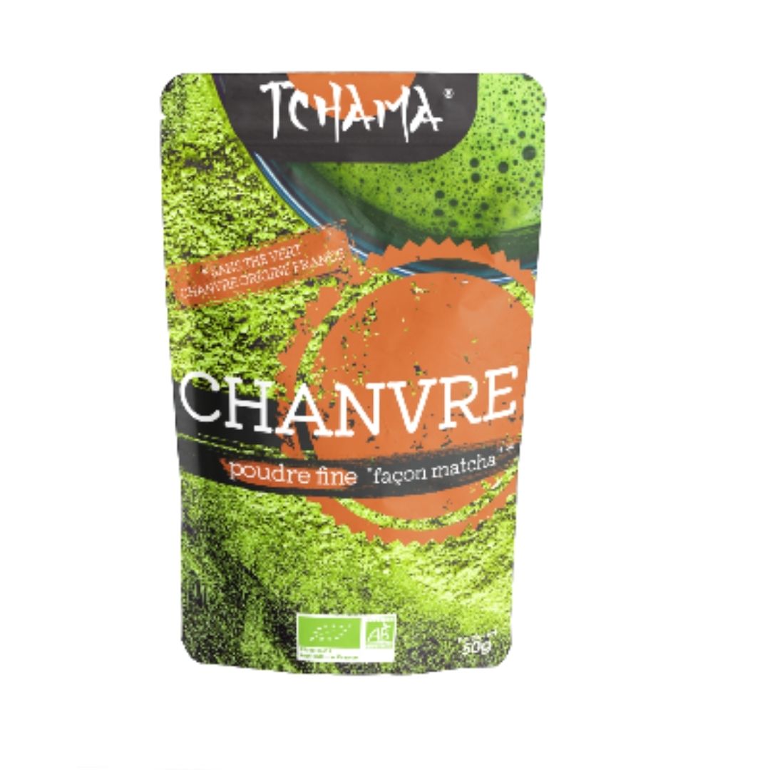 Poudre de Chanvre Bio TCHAMA – sachet face avant