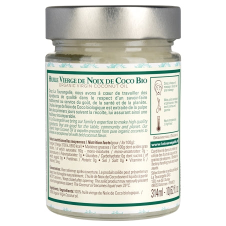 Huile vierge de Noix de Coco Bio 314 ml - Soin de Toi
