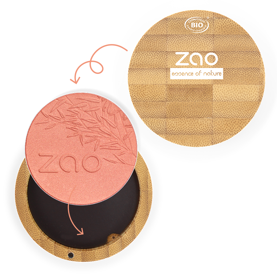 Fard à joues 327 Rose Corail – boîtier bambou rechargeable