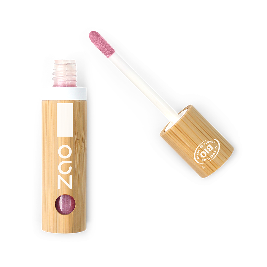 Gloss 011 Rose – étui bambou ZAO rechargeable face avant