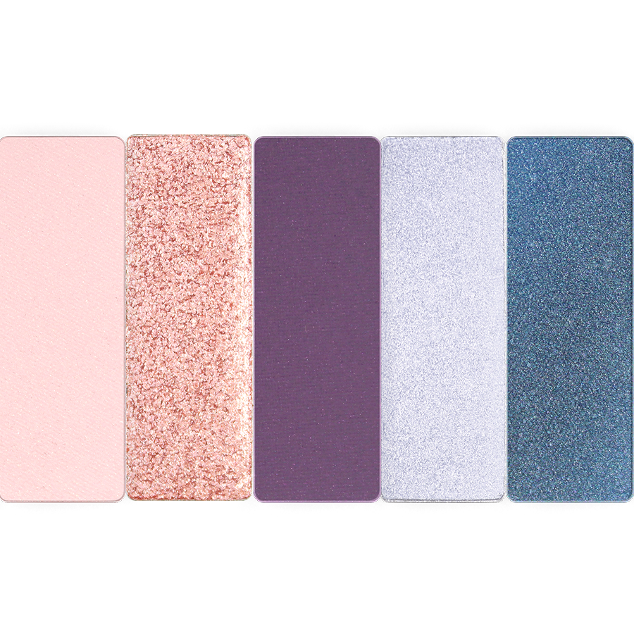 Texture des fards mats et nacrés de la Palette Night & Roses