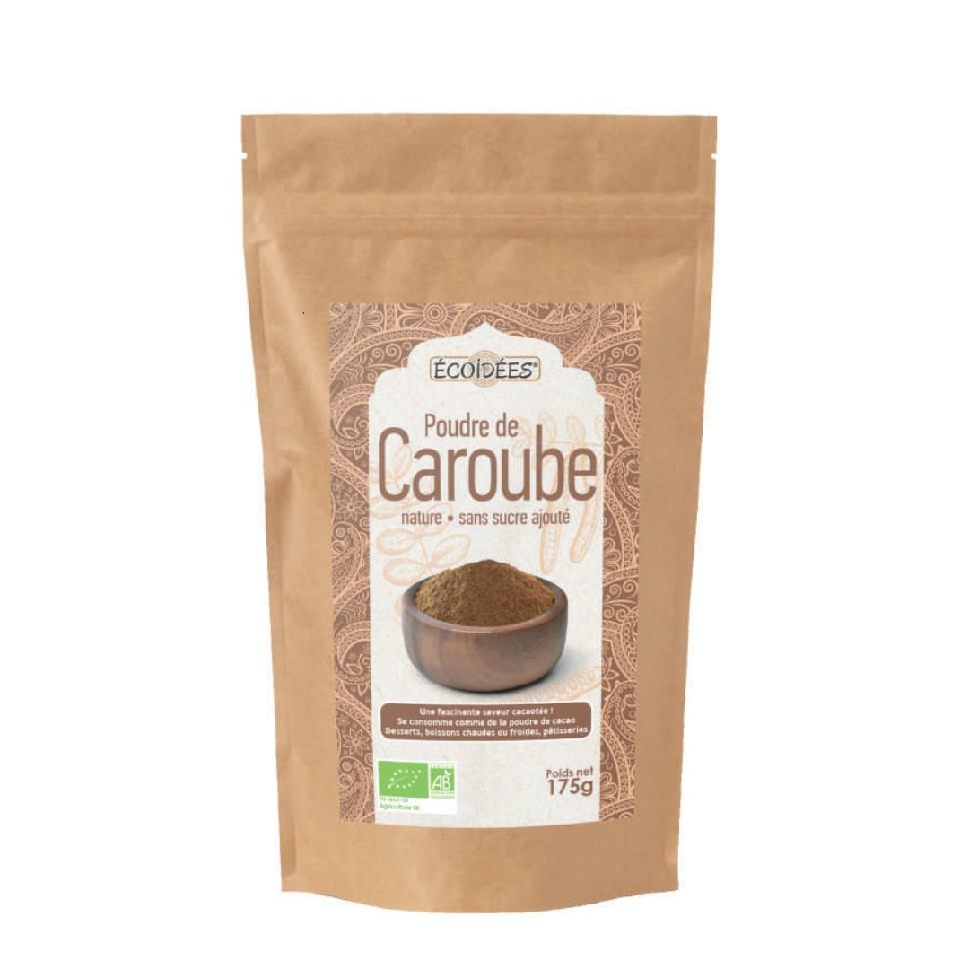 Poudre de Caroube – écoidées 175 g – face avant