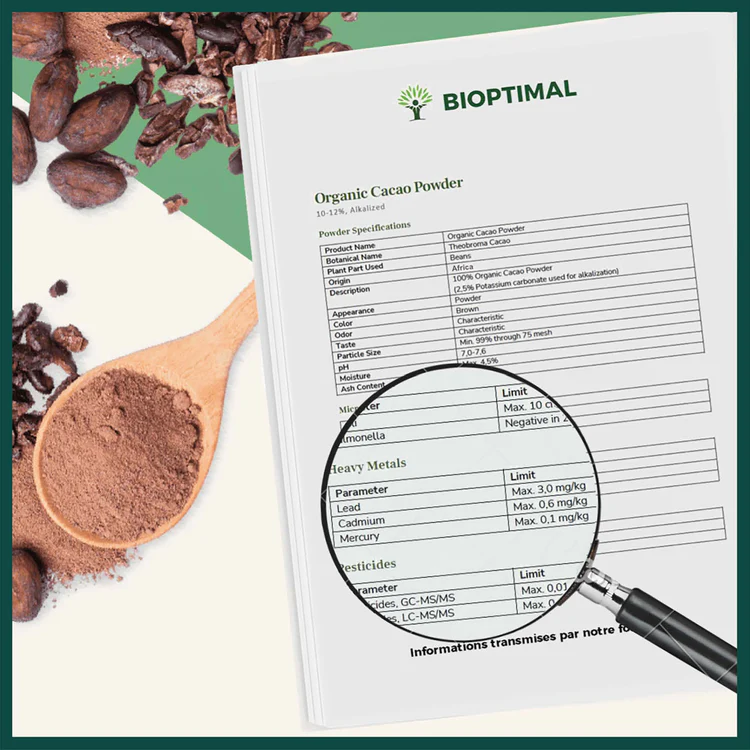 Utilisation du charbon végétal bio Bioptimal 150 g dans une pâte à gâteau ou smoothie