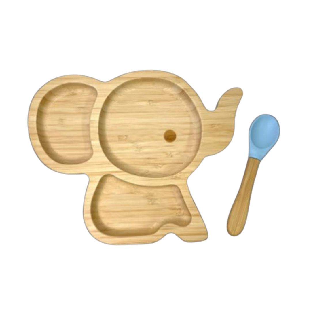 Set de repas bébé Éléphant – vue d’ensemble
