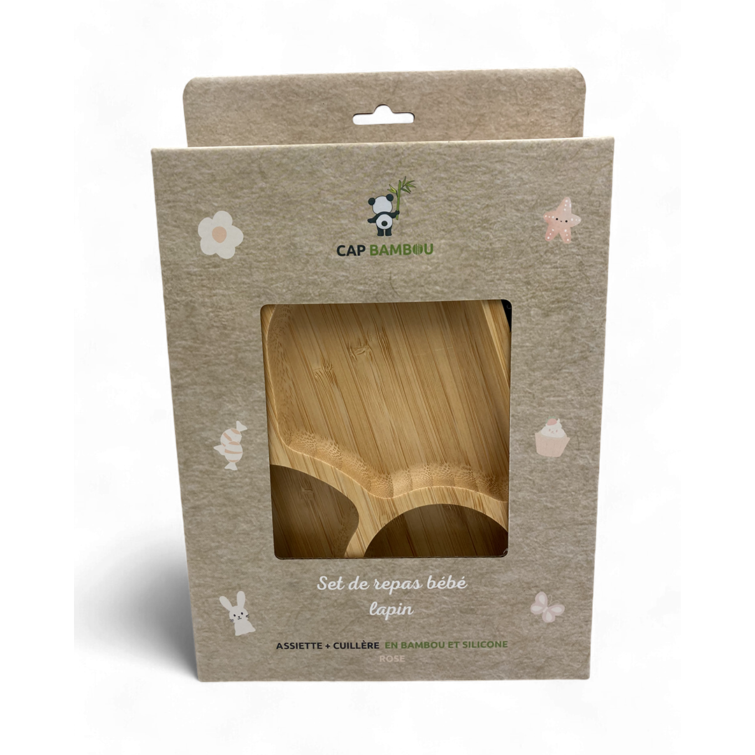 Set de repas bébé Lapin – Emballage