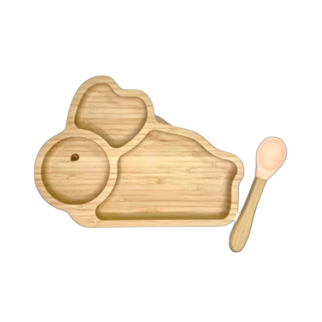 Set de repas bébé Lapin – vue d’ensemble