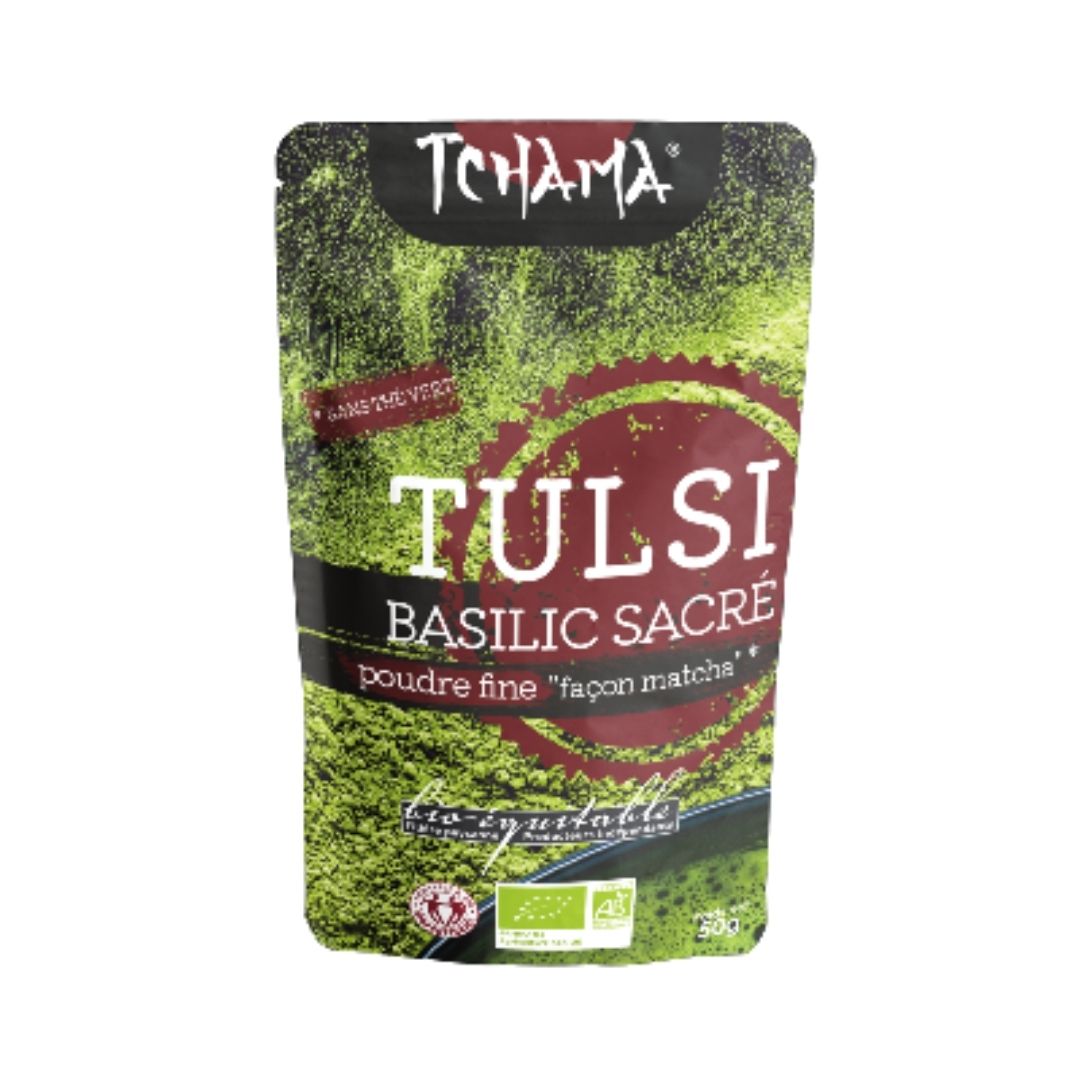Poudre de Tulsi Bio – sachet face avant