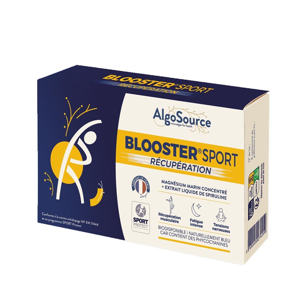 Blooster Sport Récupération – boite 30 ml face avant