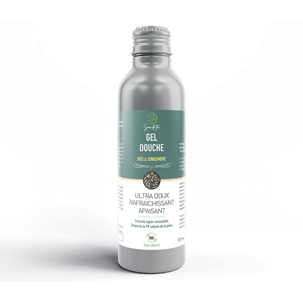 Gel douche Iris & Gingembre – flacon face avant